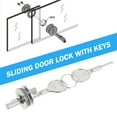 Display case Sliding Glass Door Lock with Keys Counter jewelry
