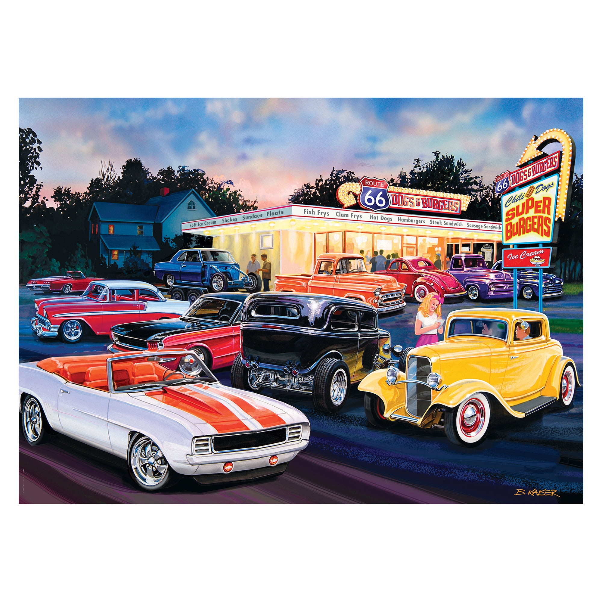 MasterPieces - Cruisin Route Dogs and Burgers, 1000 Pieces