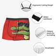 thumbnail image 3 of Honeii Cool Crocodile With Sunglasses Print Mens Boxer Briefs Breathable,Boxer Brief for Men, Moisture-Wicking Underwear-Small, 3 of 5