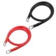 thumbnail image 1 of Cables de inversor de batería de cobre Unique Bargains 4 AWG 2 pies negro rojo con anillo de 3/8, 1 of 1