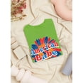 thumbnail image 3 of American Babe Groovy Style T-Shirt Women -Image by Shutterstock, Female Large, 3 of 4