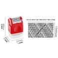thumbnail image 3 of Hexang Roller Confidential Seal Garbled Seal Express Privacy Smear Pen (3ml Ink Included) Set Red, 3 of 6