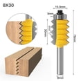 thumbnail image 2 of Tenon Carpintería Fresa Herramienta eléctrica Finger Glue Joint Router Bit con 0.3x1.18 pulgadas Zulema Bit de enrutador, 2 of 5