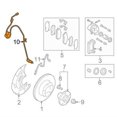 thumbnail image 3 of Sensor de velocidad de rueda ABS YONGSHENG delantero derecho/izquierdo para Subaru Tribeca 2006-2014, 3 of 5