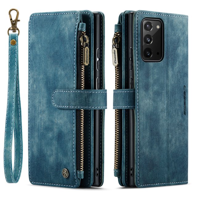 Étui Portefeuille CaseMe pour Samsung Galaxy Note 20 Ultra Note 10 Note 10 Plus, Porte-Cartes en Cuir, Support Magnétique et Fermeture Éclair