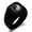 Black, variant on Stainless Steel Sacred Lotus Yin Yang Engraved Square Flat Top Biker Style Polished Signet Ring