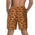 thumbnail image 4 of Goofa Dachshund And Ball Printed Men's Swim Trunks Board Shorts Quick Dry Mens Swimming Trunks with Compression Liner,Breathable Fit Hawaii Beach Shorts-XX-Large, 4 of 9