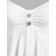 thumbnail image 4 of Top Talla Extra Cami Tipo Falda Acanalada Rosegal  Camisetas sin mangas de talla grande, 4 of 5