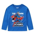 thumbnail image 3 of Warner Bros. Justice League Batman Superman Flash Green Lantern Long Sleeve Shirt (Boys), 3 Pack, Sizes 3T-10, 3 of 9