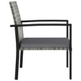 thumbnail image 3 of vidaXL Modern Dining Chairs Outdoor Patio Rattan Dining Chair Poly Rattan, 3 of 3