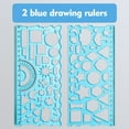 thumbnail image 2 of Geometric Ruler Set - Versatile Drawing and Measuring Tool for Creative Projects, 2 of 8
