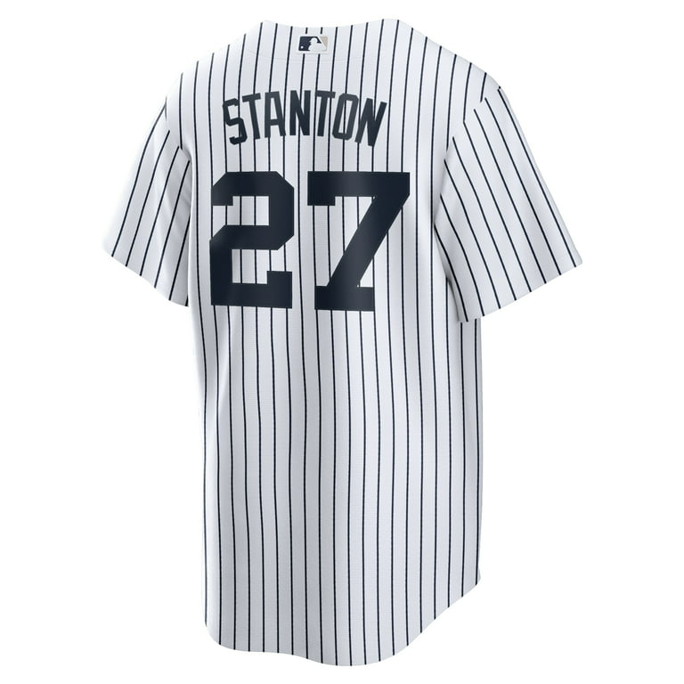 Men's Nike Giancarlo Stanton White New York Yankees Home Replica
