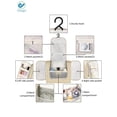 thumbnail image 2 of Deago Hanging Travel Toiletry Bag Cosmetic Make up Organizer for Women and Men (White), 2 of 5