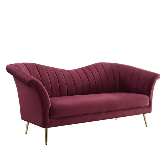 LV00202 - Sofa , Red Velvet - Callista