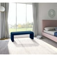 thumbnail image 7 of Meridian Furniture Minimalist Navy Velvet Bench, 7 of 7