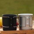 thumbnail image 3 of Greeniant Taza de té multifuncional, taza plegable ligera de Metal, portátil, para cocina, café, agua, pícnic al aire libre, senderismo, cocina Kits de desorden para acampar Plata Greeniant OD030813-02, 3 of 6