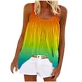 thumbnail image 1 of Cameland Mode Femme Été Col Rond Sans Manches Imprimé Camisole Décontractée Blouse, 1 of 5