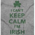 thumbnail image 2 of Funny St Pattys Keep Calm I'm Irish Sweatshirt for Men or Women Brisco Brands S, 2 of 6