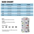 thumbnail image 5 of Lsque Hello Print Men's Cotton Blend Sleeveless Muscle Shirts (S-3XL)- Moisture Wicking, Odor Protection, UPF 30+,Small, 5 of 8