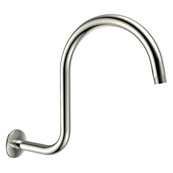 Kingston Brass K114C6 Restoration 14" Shower Arm with Round Flange, Polished Nickel