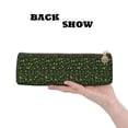 thumbnail image 4 of Goofa Green Branch Olive Pattern Pencil Case Portable Stylish Triangle Pencil Pouch with Zipper Leather Cosmetic Pouch Bag Makeup Cosmetic Pencil Pouch, 4 of 9