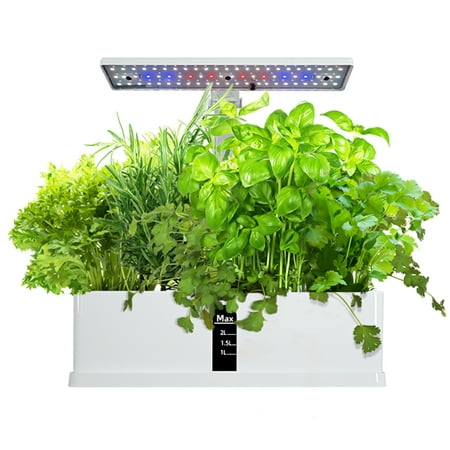 

Htovila Smart Hydroponics Growing System Indoor Herb Garden Kit 9 Pods Automatic Timing with Height Adjustable 15W LED Grow Lights 2L Water Tank Smart Water Pump for Home Office Kitchen