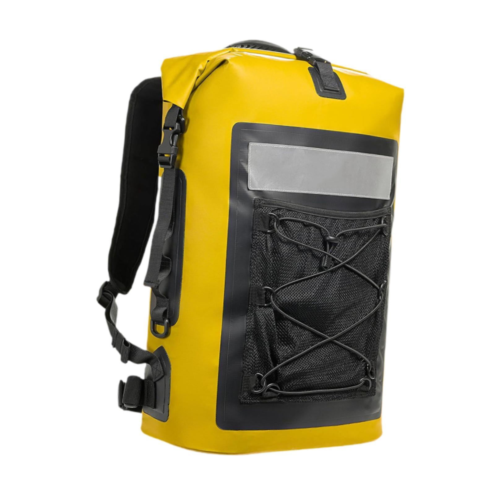 harayaa Waterproof Dry Bag Outdoor Backpack 35L Portable with Shoulder Strap Water Sport Yellow