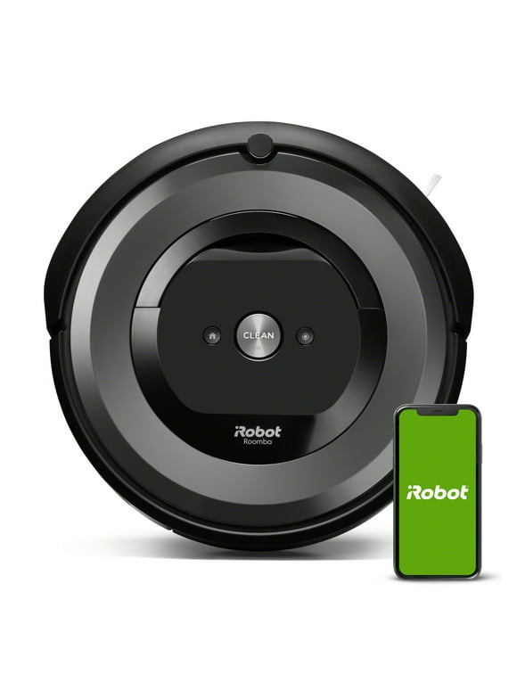iRobot Roomba e6 (6134) Wi-Fi Connected Robot Vacuum - Wi-Fi Connected, Works with Google, Ideal for Pet Hair, Carpets, Hard, Self-Charging Robotic Vacuum