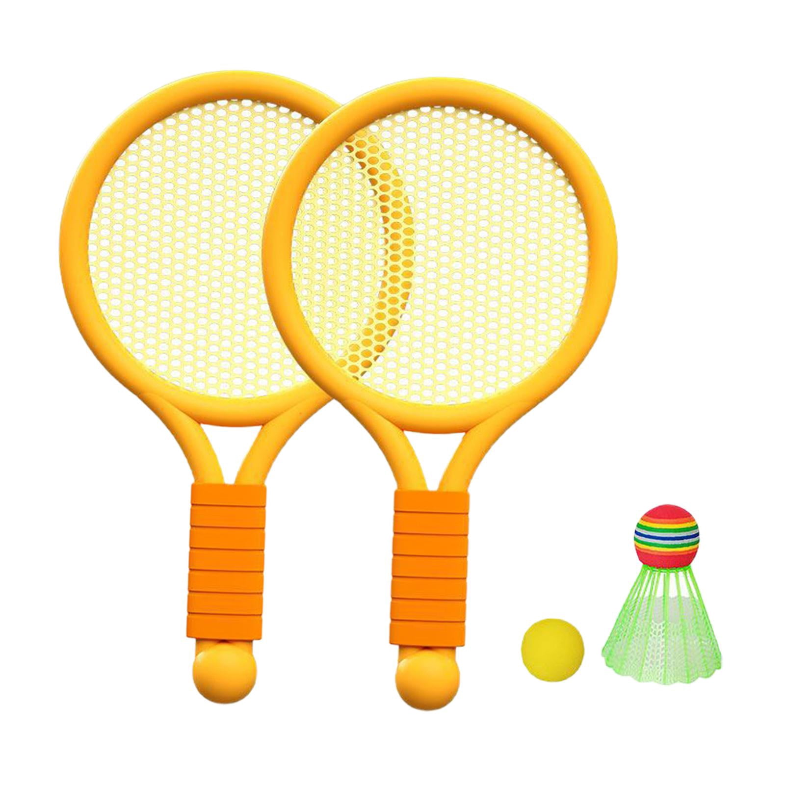 GARENDE Children Badminton Tennis Set Tennis Racket for Kids for Yard Girls Backyard Orange