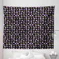 thumbnail image 1 of Vegetable Tapestry, Cartoonish Eggplants with Flowers, Fabric Wall Hanging Decor for Bedroom Living Room Dorm, 5 Sizes, Charcoal Grey Eggplant, by Ambesonne, 1 of 1