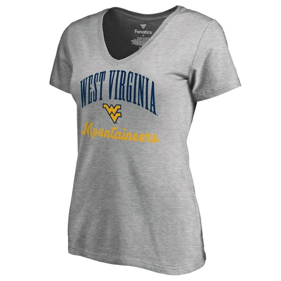 Women's Ash West Virginia Mountaineers Victory Script T-Shirt