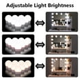 thumbnail image 2 of EDOEMSE Large Vanity Desk Set with 10 LED Bulbs, Makeup Dressing Table with Cushioned Stool for Women, Girls, Bedroom, White, 2 of 9