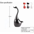 thumbnail image 4 of Swan Shape Toilet Brush Set, Toilet Brush Design Toilet Brush Holder And Holder, For Bathroom (black) Banmo, 4 of 5