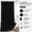 Black, variant on Khaki Scalloped Linen Textured Shower Curtain with 12 Metal Hooks, Heavy Duty Waterproof Thick Cloth Bathroom Curtain, 72x72 Inches