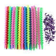 thumbnail image 1 of Long Spiral Hair Perm Rod Hairdressing Styling Curler Rollers (02 18pcs), 1 of 9