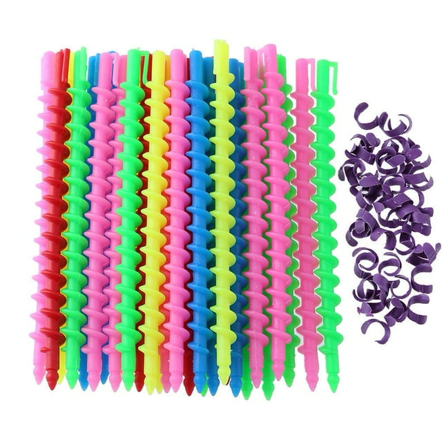 Long Spiral Hair Perm Rod Hairdressing Styling Curler Rollers (02 18pcs)