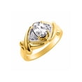 thumbnail image 3 of *RYLOS Hugs & Kisses XOXO Beautiful White Topaz & Diamond Ring - April Birthstone*, 3 of 4