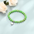 thumbnail image 6 of Cremation Jewelry Heart Urn Bracelet for Ashes for Women Men Adjustable Memorial Keepsake Tiger Eyes Bead Bracelet, 6 of 7