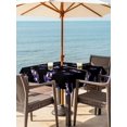 thumbnail image 2 of Outdoor Tablecloth with Umbrella Hole and Zipper, Purple Olive Fruits Square Table Cloth 54x54 Inch Waterproof Tablecloth, Spring Farm Branches Leaves Plants Black Picnic Table Cover for Patio, 2 of 7