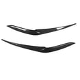 thumbnail image 1 of 1 Pair Front Headlight Eyebrow Smooth Surface UV Resistant Rounded Corners Fit for X5 G05 X6 G06 Carbon Fiber Style, 1 of 14