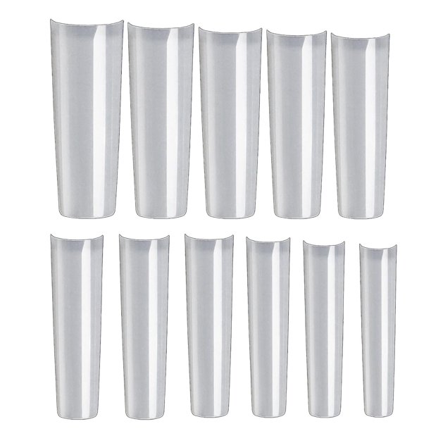 Puntas de uñas cuadradas cónicas Xxl C puntas de uñas curvas para uñas postizas Extra largas falsas N