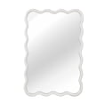 thumbnail image 6 of Jopath 24"x36" Wavy Rectangle Solid Wood Frame Decorative Mirror, for Bedroom, Bathroom, Living Room, Entryway White, 6 of 7