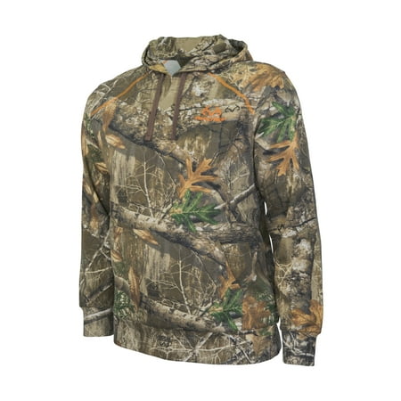 Realtree Edge Camo Tech Pull-Over Hoodie by Hyde Gear ? Large Logo Design, Outdoor, Hunting - XL - Edge