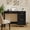 Black and Gold, variant on DreamCurship White and Gold Desk with Drawers, Office Desk with Storage, 43" Small White Desk for Small Space, White & Gold