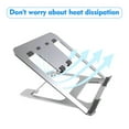 thumbnail image 2 of Support pour Ordinateur Portable Support Multi-Angle avec Trou de Ventilation Élevé Angle Réglable Pliable pour Ordinateur Portable Taille jusqu'à 17 Pouces, 2 of 8