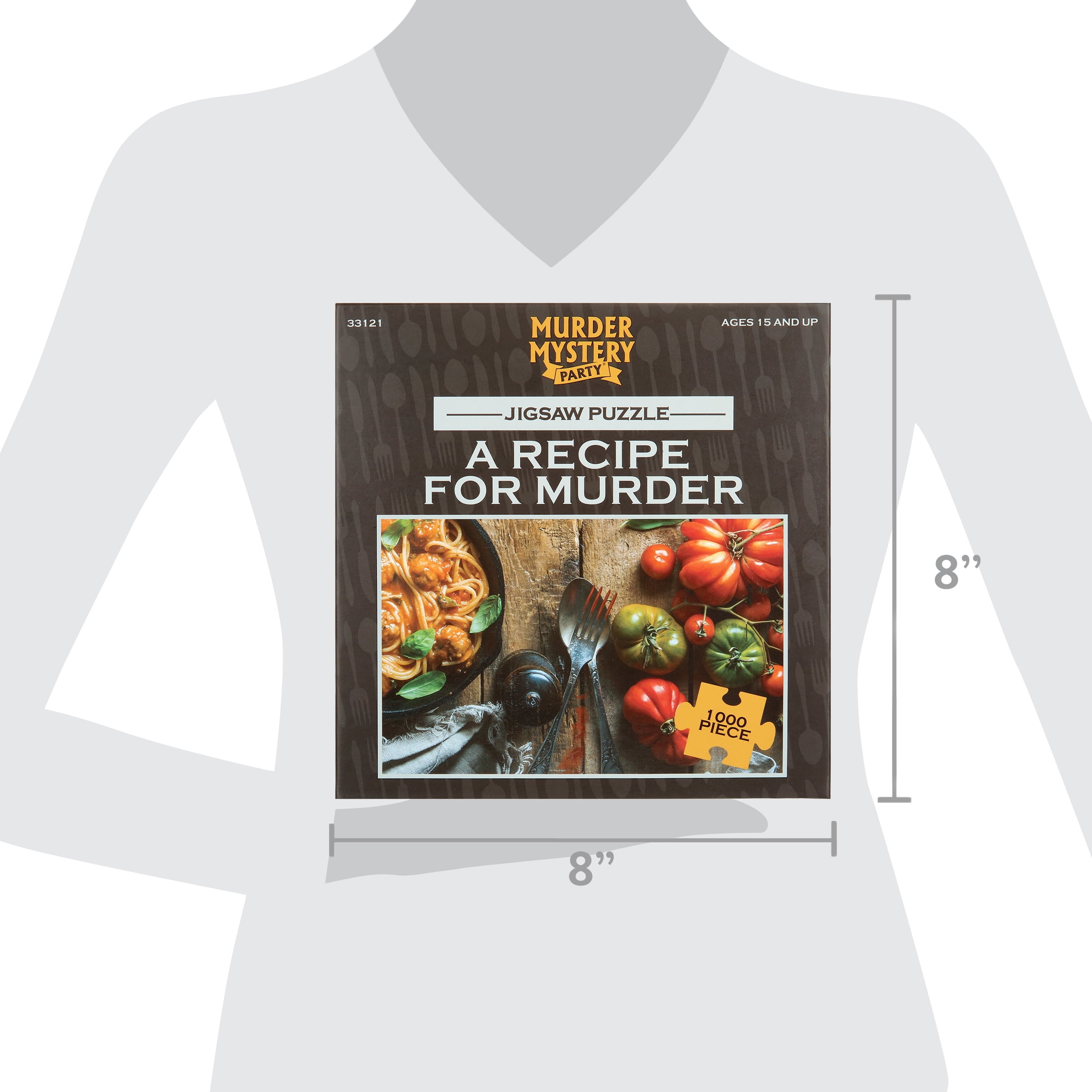 Murder Mystery Party | Classic Mystery Jigsaw Puzzle, A Recipe for Murder, 1,000 Piece Jigsaw Puzzle