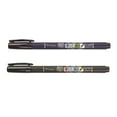 thumbnail image 4 of Tombow 62038 Fudenosuke Brush Pens, Hard and Soft Tip Brush Pens, Black, 2 Pack, 4 of 10