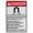 Warning Sign 5, variant on Industrial ANSI Vertical MRI X Ray Microwave Warning Sign - 8"x12" Weatherproof, UV Resistant for Indoor/Outdoor Workplace (X-Ray in use)