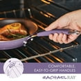 thumbnail image 5 of Rachael Ray Cucina 12pc Hard Porcelain Enamel Nonstick Cookware Pots and Pans Set, Lavender Purple, 5 of 8