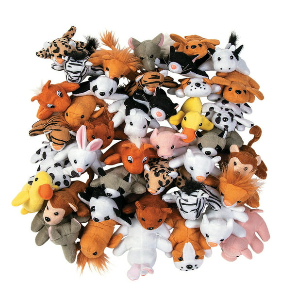 Mini Plush Animal Assortment (50Pc) - Toys - 50 Pieces 